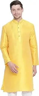 [VASTRAMAY] Men's Cotton Silk Kurta & Pyjama Set