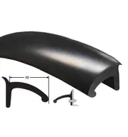 50mm Side Wall Rubber Wheel Arch Flares - 4 Wheel Set
