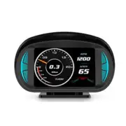 Car LCD Head Up Display OBD2 GPS HUD Digital Speedometer Turbo RPM Temp Alarm (for: Renault)