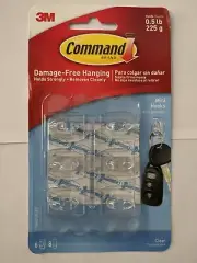 3M Command Damage-Free Hanging 6 Mini Hooks 2.5 pounds