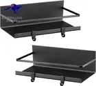 2 Pack Magnetic Fridge Spice Rack, Magnetic Spice Shelf Organiser for Kitchen Re