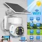 Solar Battery Powered Camera Wifi Wireless Outdoor Pan/Tilt Home Security System