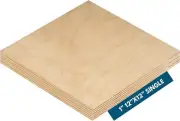 1" x 12" x 12" Baltic Birch Plywood – B/BB Grade (Single) Perfect for Arts and C