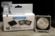 5 Morgan Silver Dollar 2x2 Coin Holder Snap Capsule 38mm QUADRUM Storage Case
