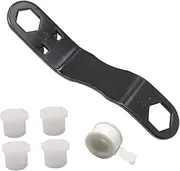 FELTECHELECTR Rv Water Heater Drain Wrench Kit Installation Kit 4pcs 1/2'' Npt Plugs PTFE Tape Effortless Rv Water Heater Maintenance