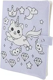 TOGEVAL Cute Fabric Notebook Cover Cartoon Book Protector for Students Decorative Book Cover Cat Design for School Use and Creative Expression