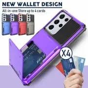 Shockproof Wallet Case Card Holder For Samsung S24 S23 Ultra S22 S21 S20+ Note20