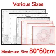 Oversize 80/70/60cm Silicone Baking Mat Rolling Kneading Pad Pastry Tools