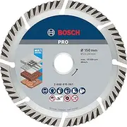 [Bosch] Professional 10x Diamond Cutting Disc Standard for Universal (Concrete, Stone, Tile, Ø 150 x 22.23 mm, Accessories Angle Grinder)