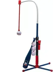 Franklin Sports Grow-with-Me Kids Baseball Batting Tee Stand Set for Youth