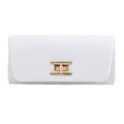 Elegant Fashion Clutch Purses Magnetic Square Bag for Womens-Silver