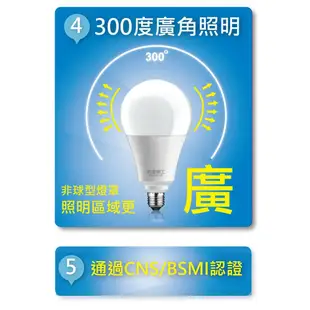 【太星電工】25W超節能LED燈泡(白光) A825W