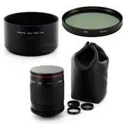 Albinar 500mm Mirror Lens,Filters,hood for Nikon D5100 D7000 D200 D100 D80 D3200