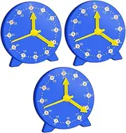 GLSTOY 3Pcs Classroom Teaching Clock Models for Educational Learning Detachable Hands School Clock Display Model Fun Teaching Tool for Early Education