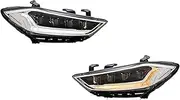 Car Accessories LED Compatible With 2017 2018 Compatible With Elantra Plug And Play 12V DRL Signal Automotive Brake Driving Lamps DayLight
