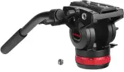 Large Tripod Head 75Mm Base, VS15 Heavy Duty Fluid Tripod with Handle & Quick Re