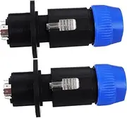 ARTIBETTER 1 Set Audio Cable Plug Cable Connector 8 Pin Connector Audio Speaker Jack Lock 8 Pole Connector Plug Speaker Adapter Connector Speaker Adapter Cable Head Speaker Plugs Cable End