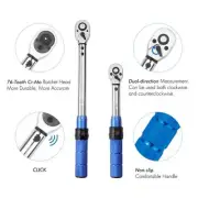 1/4 3/8 High Range Torque Wrench 5 - 25Nm 3.6 - 18ft lbs Callabration