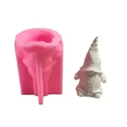 Silicone Mold forGnome Figurine Shape Decoration Christmas Desktop Ornament Mold