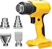 Cordless Handheld Hot Air Machine, Lithium Rechargeable Heating Equipment, Temperatures Adjustable Power Tool with 4 Nozzles, for Paint Stripping DIY Bending Pipes