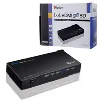 在飛比找PChome商店街優惠-DigiSun VH614 3D HDMI一進四出影音分配器