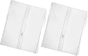 JECOMPRIS 2Pcs Transparent Garment Rack Cover Clothes Protector Bag for Closet Storage Dust and Bug Prevention Practical Reusable Clothes Protector