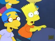 The Simpsons - Bart Milhouse Original Animation Production Cel Key Master Setup