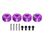 Aluminum 12mm Wheel Hex Hubs Drive Adapters Purple 7mm Thickness for RC Car
