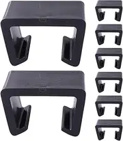 GANAZONO 8pcs Sturdy Patio Sofa Clips for Office Dining Lounge Chairs Dependable Stability Retainer Accessory Effortless Installation for Garden Living Room Furniture