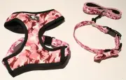 Beirui Dog Harnesses Leash Collar Set MEDIUM Reflective Adjustable Mesh