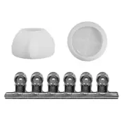Heart Pattern Silicone Cup Molds Hand-Making Supplies with Metal Clip for Craft