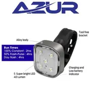 USB Strobe 40 Lumens Headlight