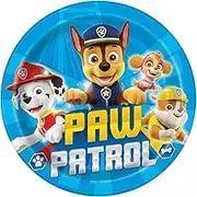 Unique Paw Patrol Multicolor Round Paper Dinner Plates - 9" (Pack of 8) - Disposable Party Tableware for Kids Birthdays & Celebrations