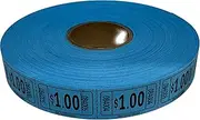 The Ticket Gurus-roll of 2000 Blue $1.00 Tickets Single Roll Consecutively Numbered Raffle Tickets