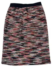 GILLI Bianca Women's Space-Dye Pull-On Pencil Skirt Size Medium Made in USA