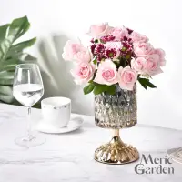 在飛比找momo購物網優惠-【Meric Garden】法式奢華璀璨水晶玻璃仿真花藝組/