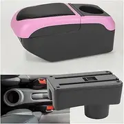 Arm Storage Box For T&oyota For Aygo X For Aygo Car Armrest Parts Storage Box Arm Interior Armrest Box Armrest Storage Box(Black Curry)