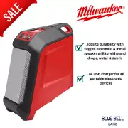 Milwaukee M12 Jobsite Bluetooth Speaker Outdoor Portable Cordless Radio Skin Au