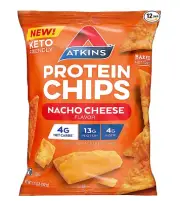 Atkins Nacho Cheese Protein Chips 4g Net Carbs 13g Protein Gluten Free