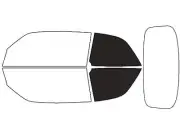 Rvinyl Window Tint Kit Fits Saab 9-3 1999-2003 (Convertible)