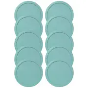 Replacement Lid for Pyrex 1-CUP Cover 4" Bowl 7202-PC TURQUOISE (10-Pack)