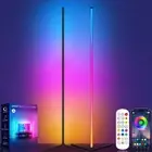 Corner Floor Lamp, RGB LED Corner Lamp with Music Sync, Smart App and Remote ...