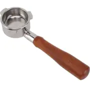 54mm Bottomless Coffee Portafilter Stainless Steel, Wooden Handle Replacement...