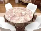 24" Natural Stone Rose Quartz Coffee Table Top Handmade Farmhouse Interior Decor