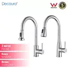 Decaura Brass Pull-out Kitchen Mixer Tap Laundry Faucet Swivel Gooseneck Spout