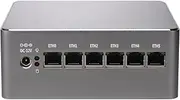 HUNSN Micro Firewall Appliance, Mini PC, OPNsense, VPN, Router PC, Core I5 1240P, RS54, 6 x Intel 2.5GbE I226-V, DP, HDMI, RJ45 COM, with Fan, 32G RAM, 128G SSD