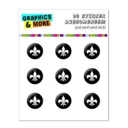 Fleur de Lis Black Home Button Stickers Fit Apple iPhone 3G 3GS 4 4S 5 5C 5S