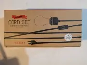 West Elm Plug In Light Pendant Cord Set In Gray/White