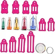 LALAFINA 1Set Fabric Sewing Maker Kit Bias Tape Makers Quilting Tools for DIY Sewing Projects Includes Pearlized Needle Tray for Dressmaking Embroidery
