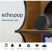 Amazon Echo Pop with Alexa (Newest Model) – Charcoal